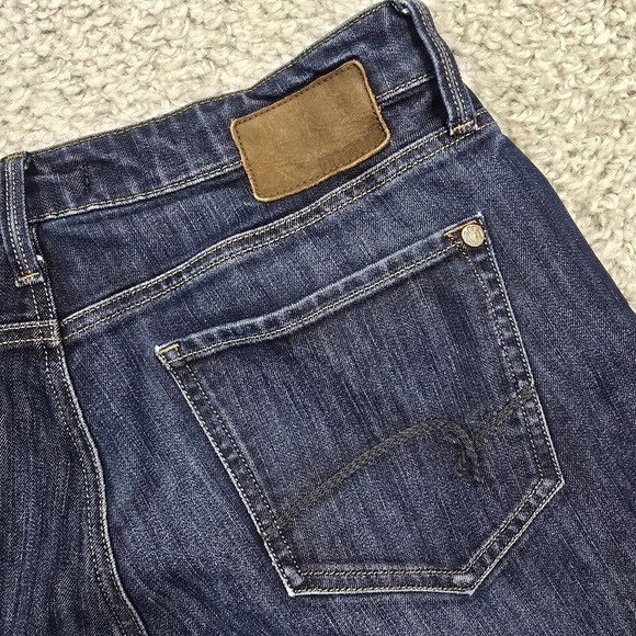 Mavi Jeans Mens 33x32 (Fits 31x30) Blue Slim Straight Low‎ Rise Dark Wash Denim - Picture 8 of 13